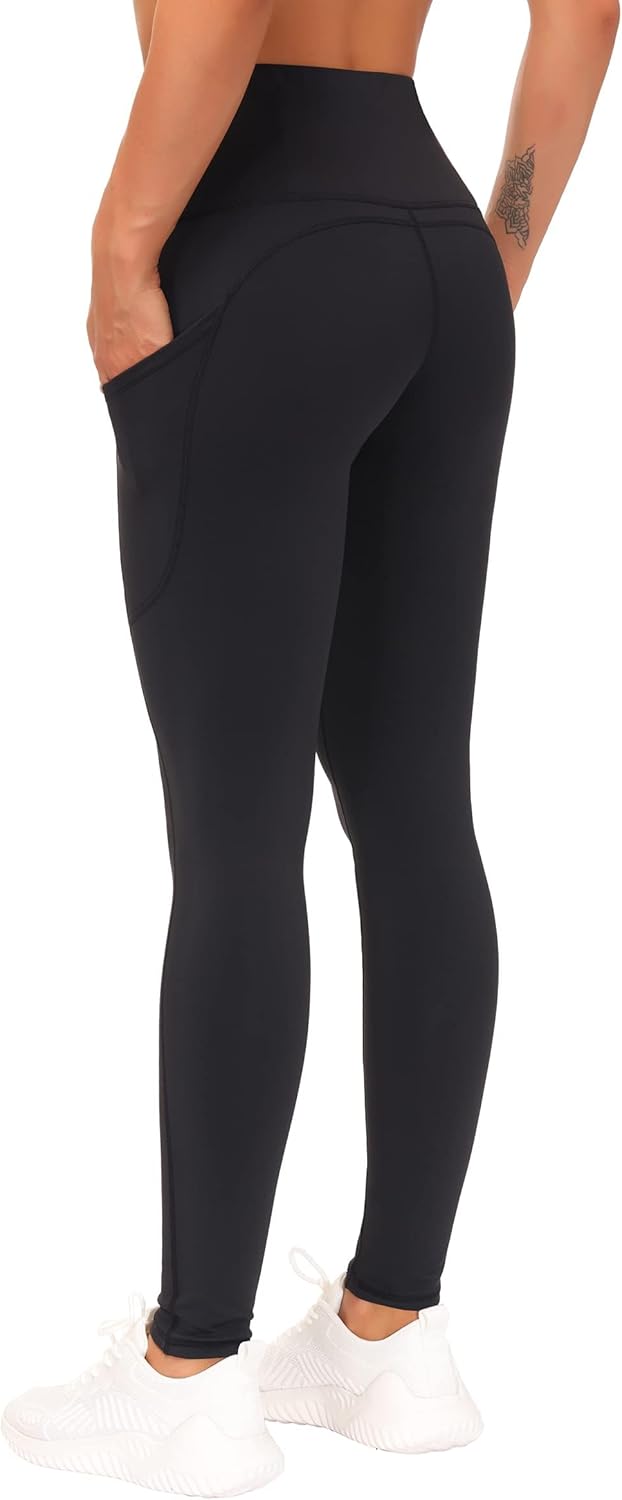 THE GYM PEOPLE Thick High Waist Yoga Pants with Pockets, Tummy Control Workout Running Yoga Leggings for Women - Image 6