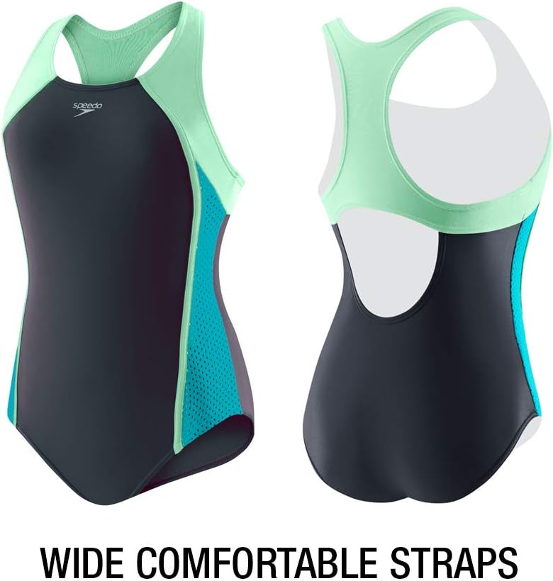 Speedo Girl's Swimsuit One Piece Closed Racerback - Image 3