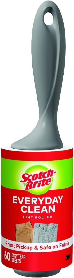 Scotch-Brite Lint Roller, Works Great on Pet Hair, 60 Sheets (Pack of 1)
