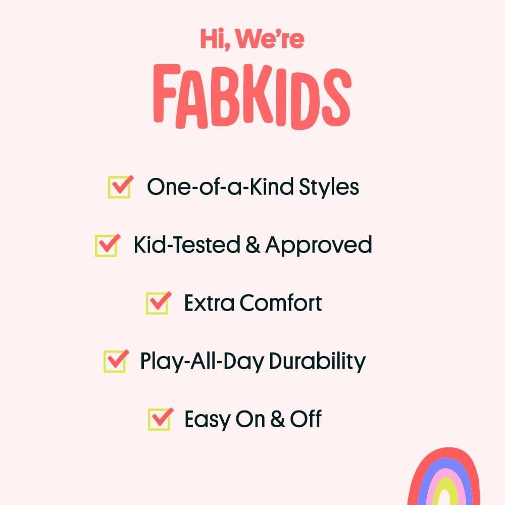 FabKids Kids Sneakers Boys Girls Canvas Shoes Slip On Low Top Footwear for Toddler Little Kid Big Kid - Image 4