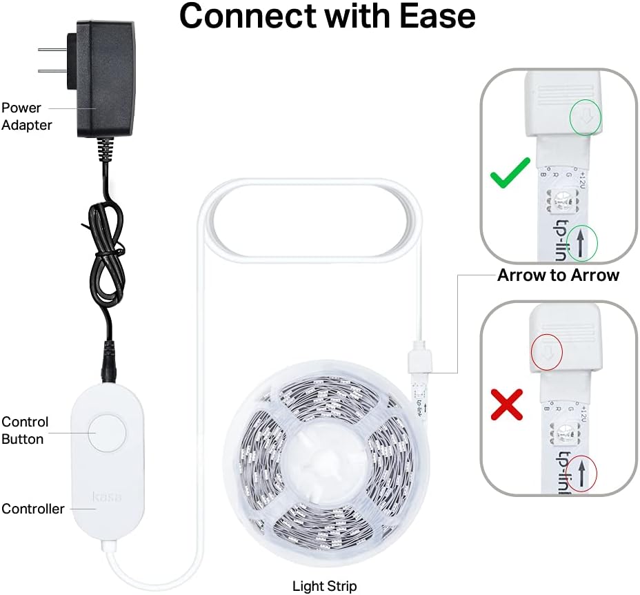 Kasa Smart LED Light Strip, 16.4ft WiFi LED Strip Works with Alexa, Google Home, SmartThings, High Brightness with 16 Million Colors, RGB, Grouping, Adjustable Length, Up to 25,000 Hours (KL400L5) - Image 2