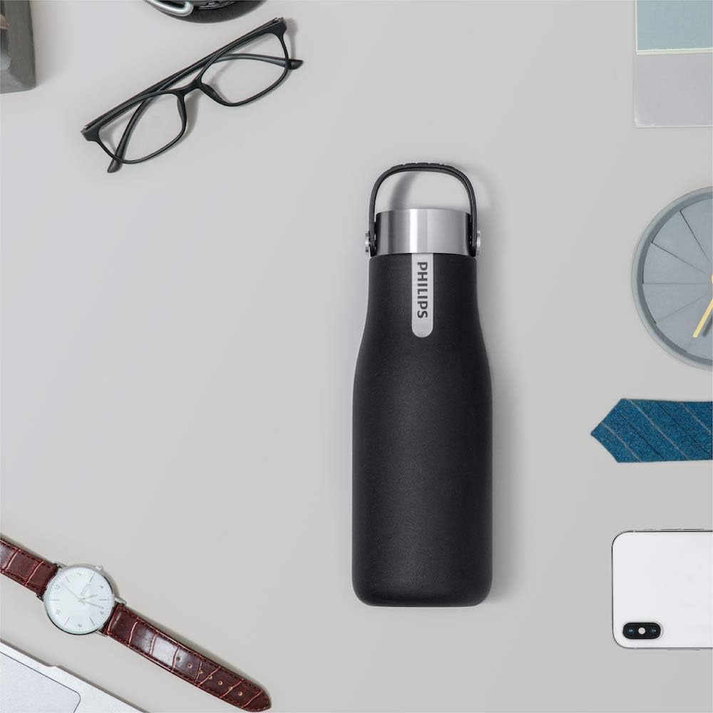 Philips Water GoZero UV Self-Cleaning Smart Water Bottle Vacuum Stainless Steel Insulated Water Bottle with Handle Double-wall, Auto Cleaning, Keep Drink Hot or Cold, BPA Free - Image 4