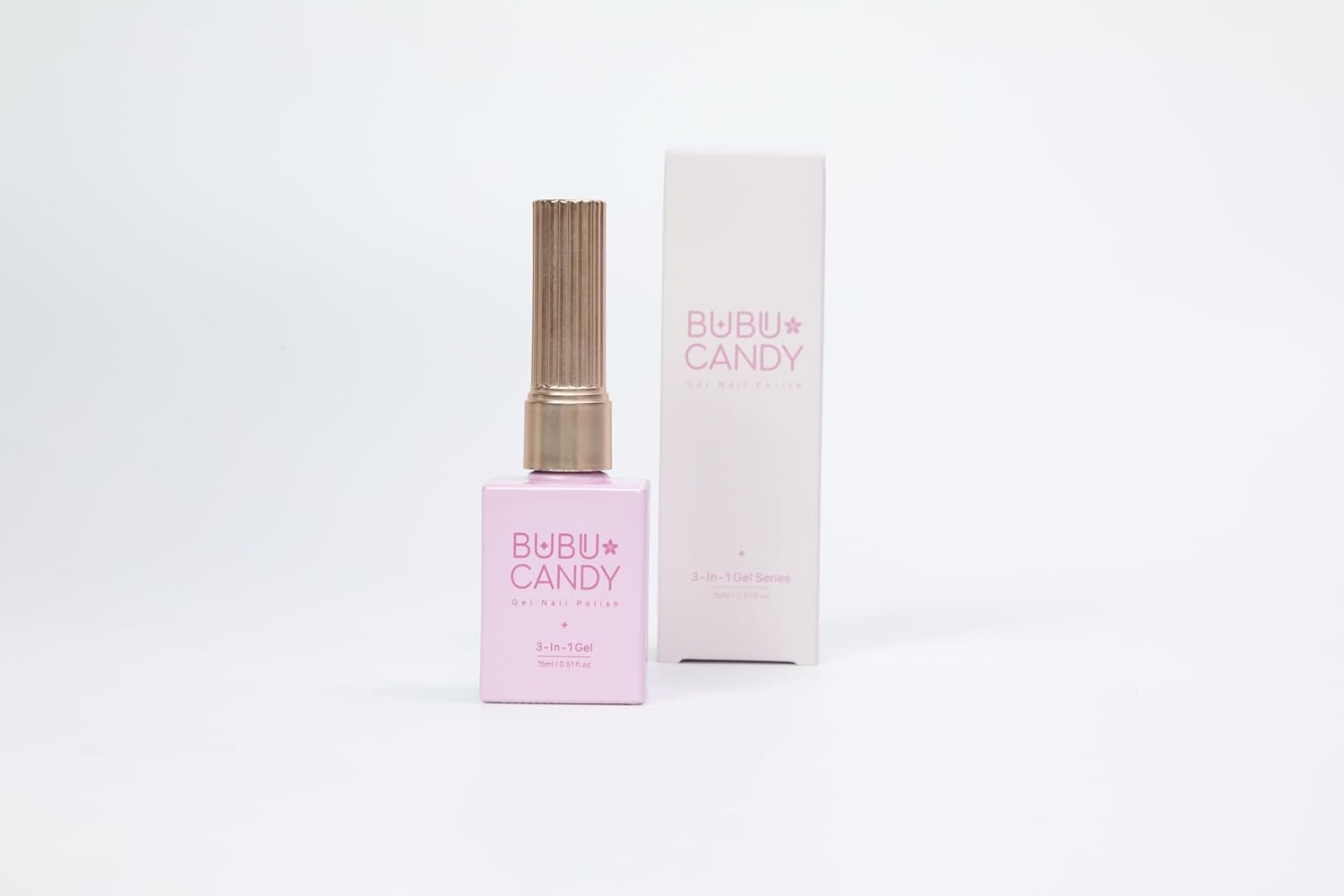 3-in-1 Nail Color Set, Pink Bottle with Gold Cap, Professional Manicure Kit, Non-Toxic KM0588 - Image 2