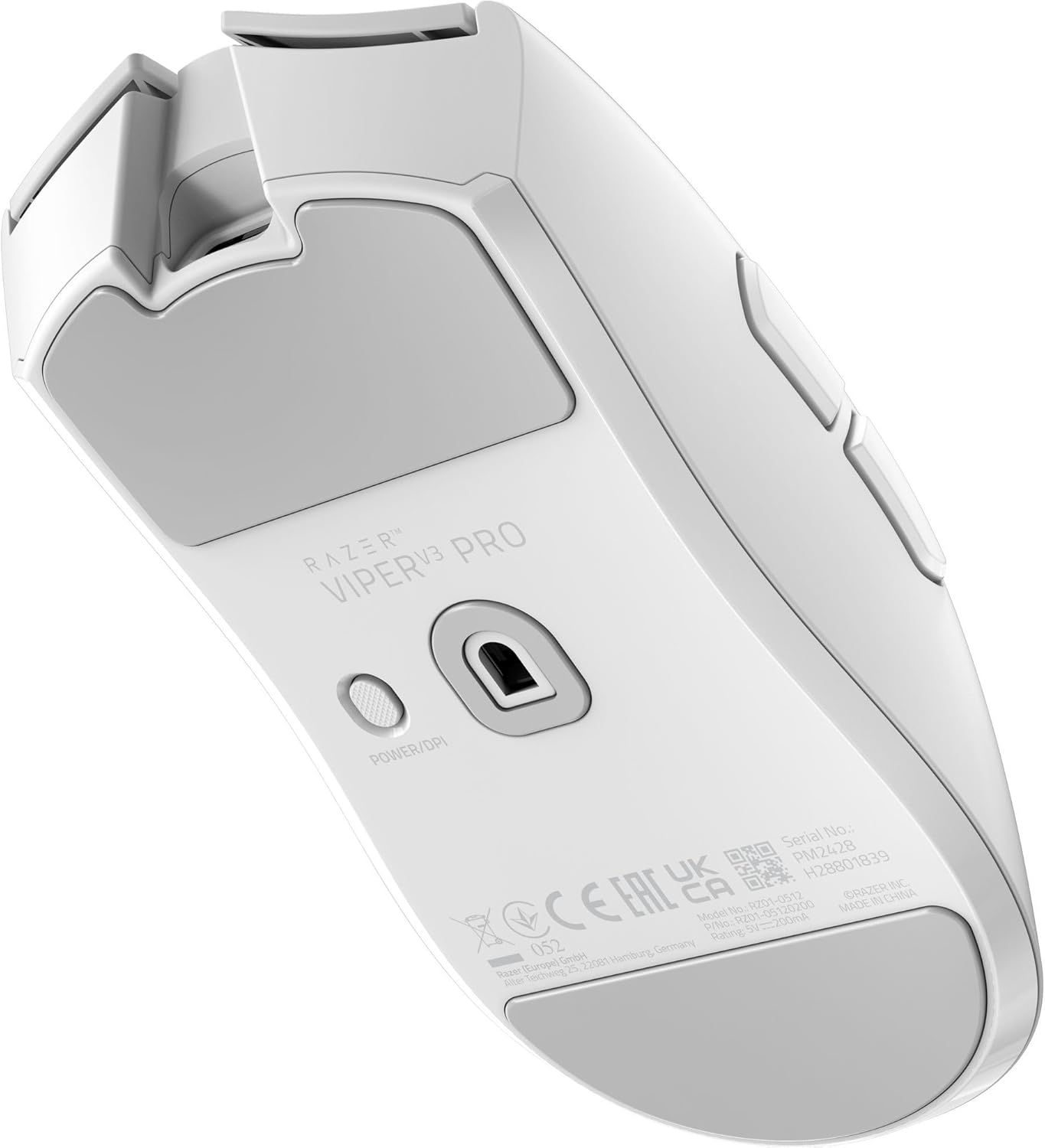 Razer Viper V3 Pro Wireless Esports Gaming Mouse: Symmetrical - 55g Lightweight - 8K Polling - 35K DPI Optical Sensor - Gen3 Optical Switches - 8 Programmable Buttons - 95 Hr Battery - White - Image 10