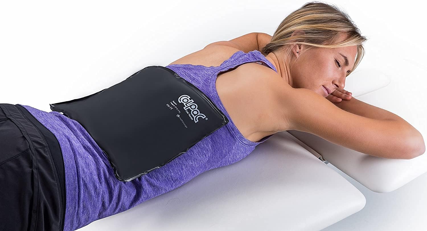 Chattanooga ColPac - Reusable Gel Ice Pack - Black Polyurethane - Standard - 10 in x 13.5 in - Cold Therapy - Knee, Arm, Elbow, Shoulder, Back - Aches, Swelling, Bruises, Sprains, Inflammation - Image 2