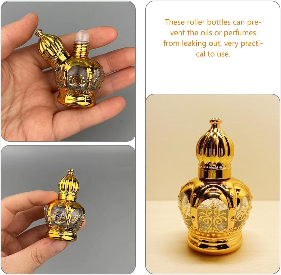 Lurrose Essential Oil Roller Bottles, Arabic Perfume Empty Bottles, Travel Mini Arabic Bottle - Image 7