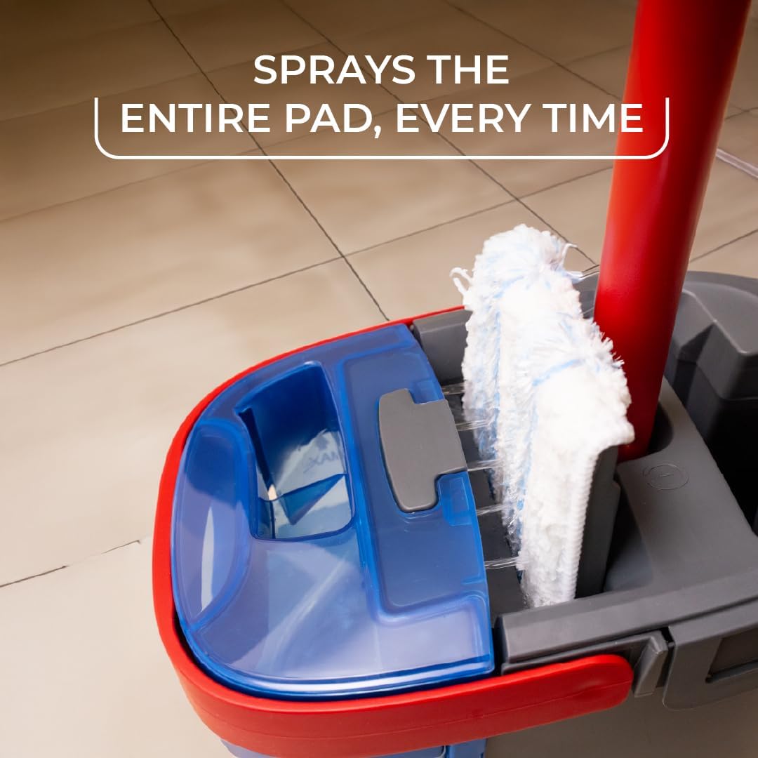 O-Cedar H2prO Flat Mop System | Quick Cleaning Tool | Clean with Water | Machine Washable Reusable Microfiber Mop Pad | Safe on Wood Floors, Vinyl, Tile, Baseboards, Walls - Image 14