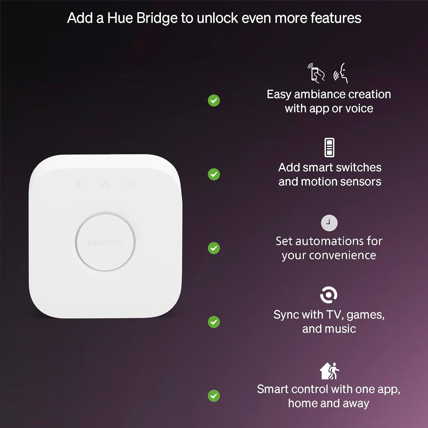 Philips Hue Essential Smart LED A19 Bulb, White and Color Ambiance, E26 Base, 8.8W, 2200K-6500K, 800 Lumens, Dimmable, Works with Alexa, Google, and Apple Home, 4-Pack - Image 6