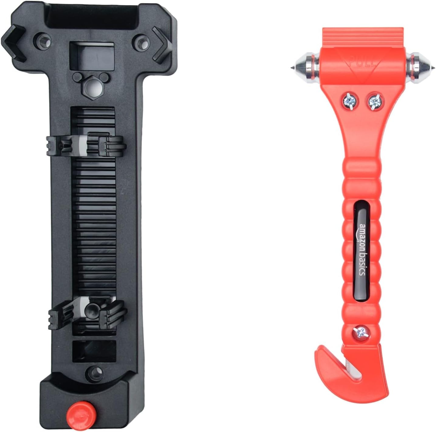 Amazon Basics Emergency Escape Tool, Window Breaker and Seatbelt Cutter, Car Safety Hammer with Protective Bracket, Bright Orange, 2 Pack, SW-835 - Image 5