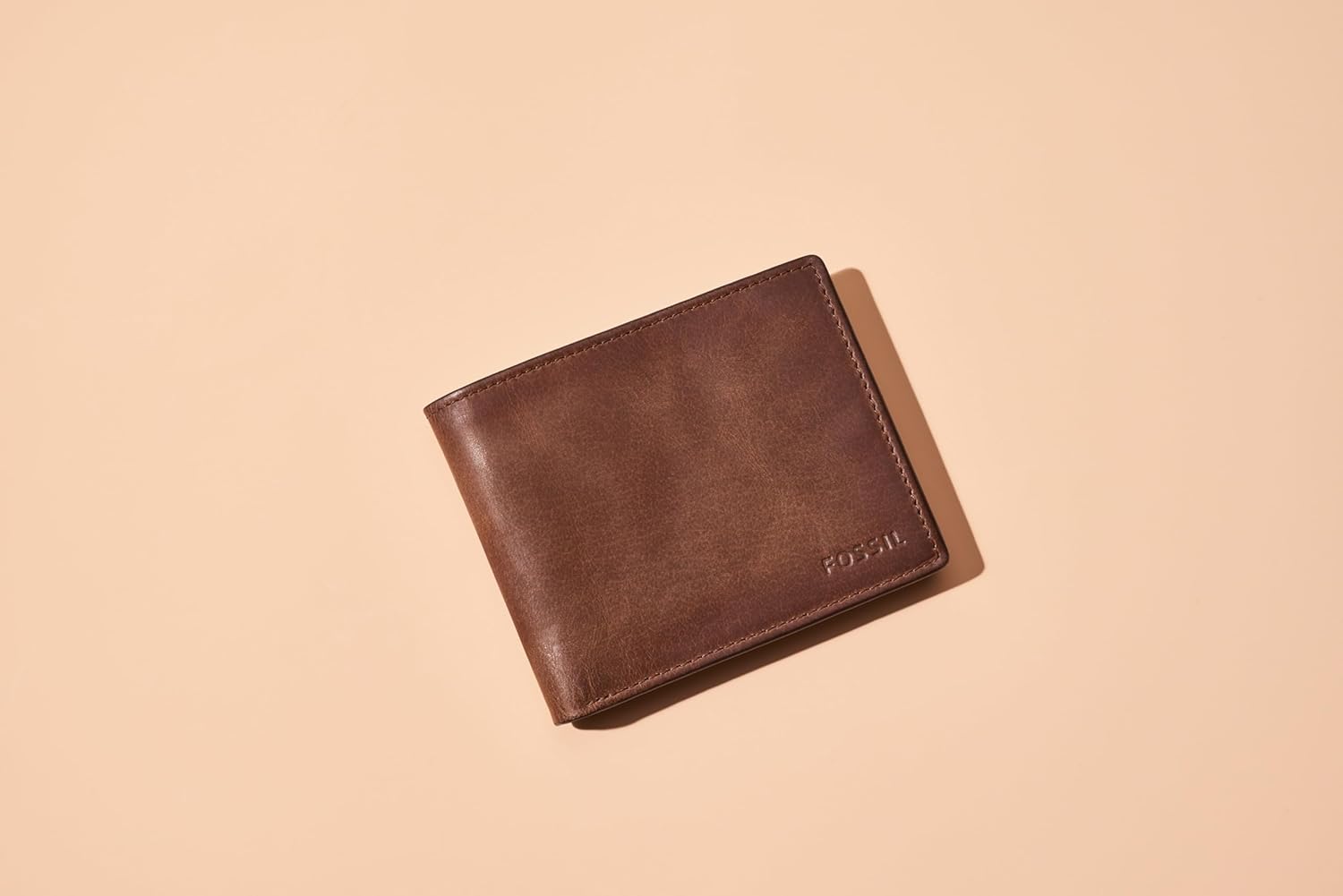 Fossil Men's Derrick RFID-Blocking Leather Bifold Wallet with Flip ID Window for Men - Image 5