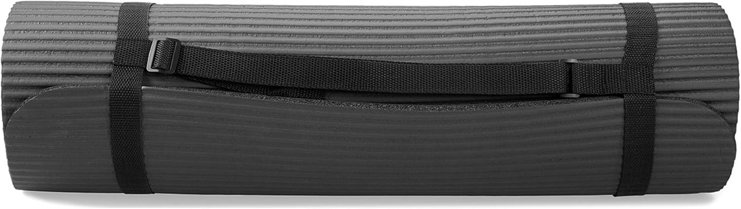 BalanceFrom 7-Piece Yoga Set with 71x24x0.5 Inches Extra Thick Mat and Carrying Sling – Includes 2 Blocks, Stretch Strap, 2 Towels, and Knee Pad for Home, Studio, and Gym Workouts - Image 7
