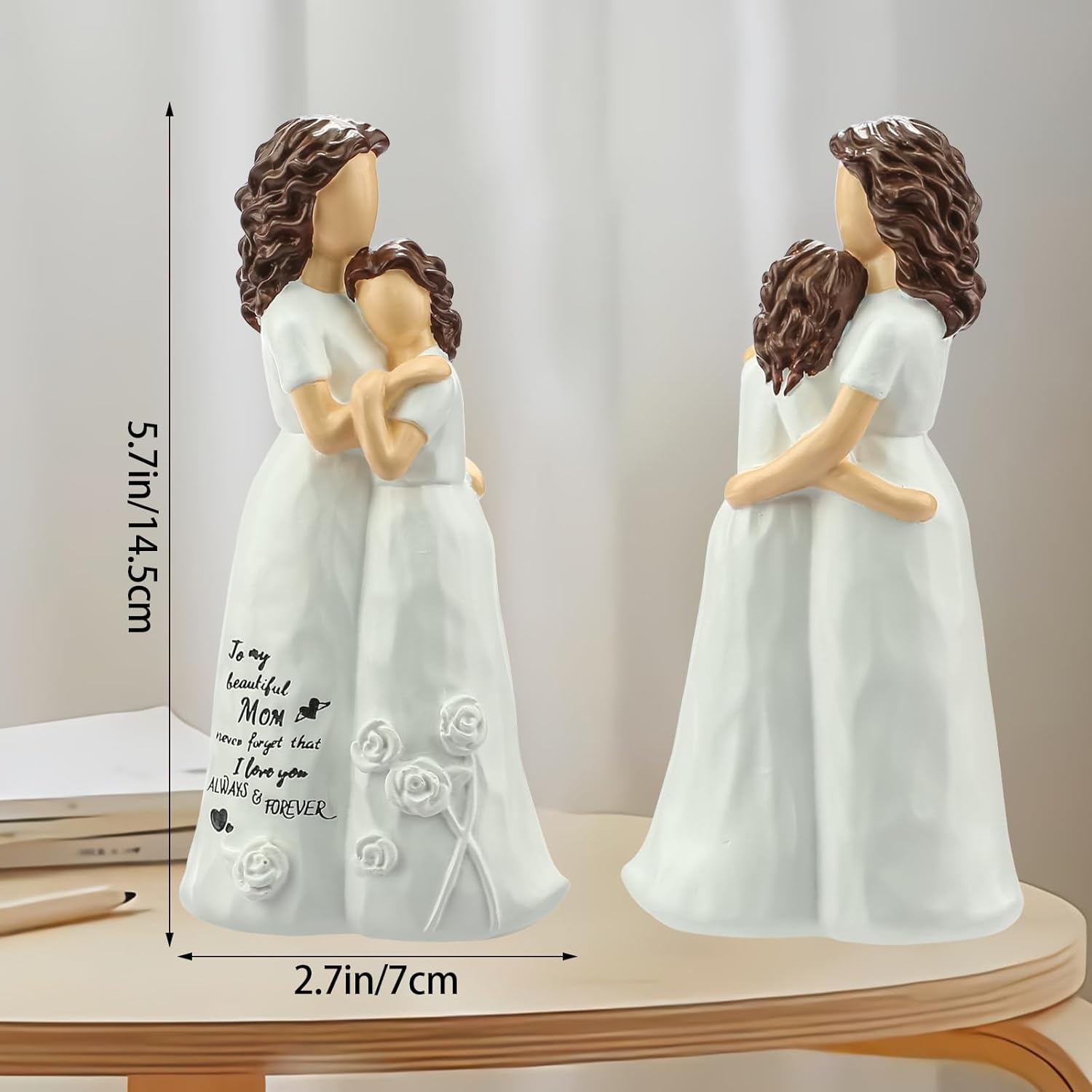 Mothers Day Mom Gifts for Mom from Daughter,Cool Birthday Gifts for Women Wife Christmas Stocking Stuffers Unique Gift Ideas for Mama Grandma Aunt Hand-Painted Figure Sculpture Presents - Image 2