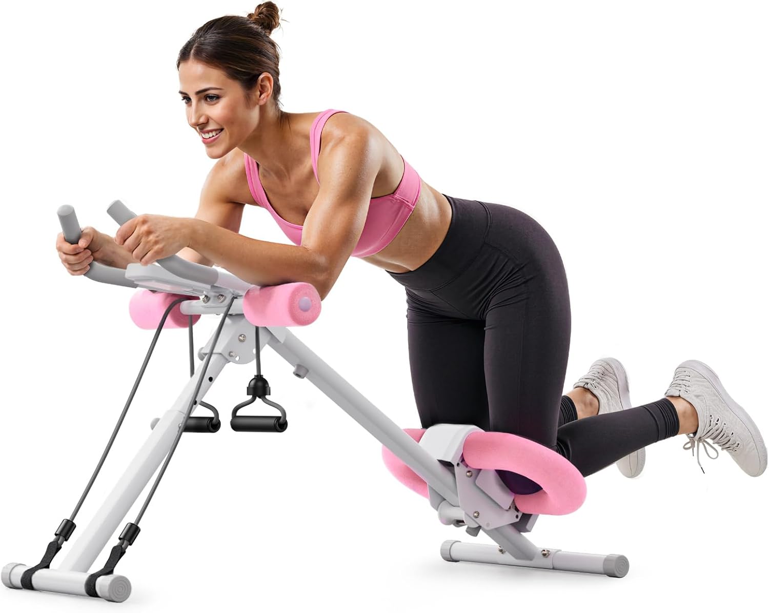 MERACH Ab Machine, Ab Workout Equipment, Adjustable Ab Trainer Machine for Abs Workout at Home Gym, Foldable, Knee Protection, Abdominal Trainer for Stomach Workout - Image 9