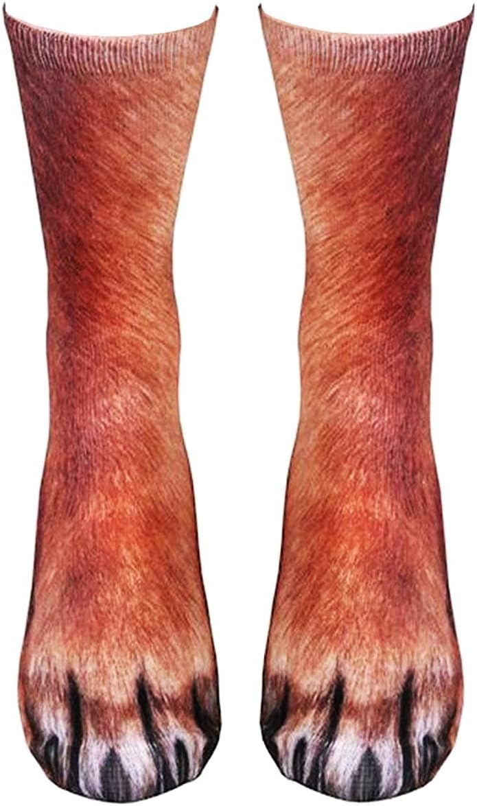 xywlwoer White Elephant Gifts for Adults-Animal Paw Socks, Gag Christmas Gifts Stocking Stuffers for Women Men Teen Boys Girl - Image 3