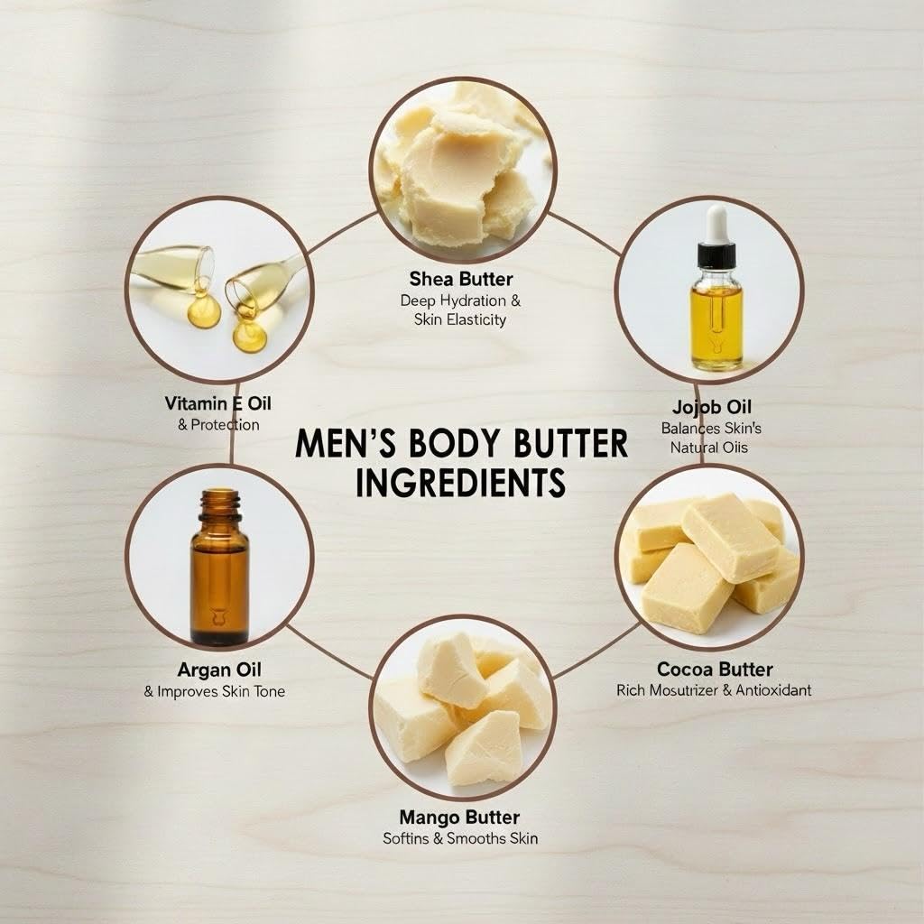Body Butter for Men Pack of 2, Cologne Scented Moisturizer Gift Set for Men - Image 6