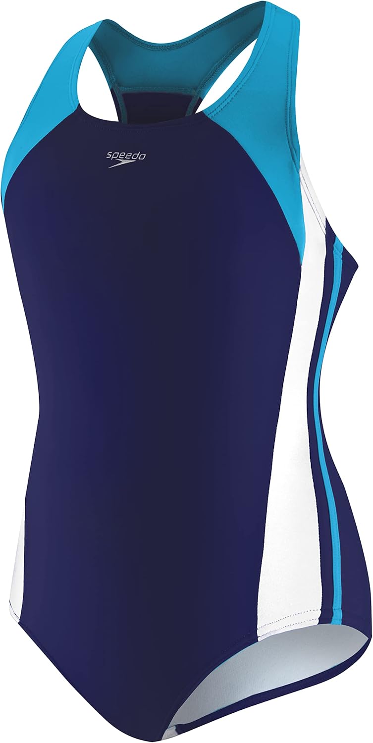 Speedo Women's Swimsuit One Piece Infinity Splice Thick Strap-Discontinued