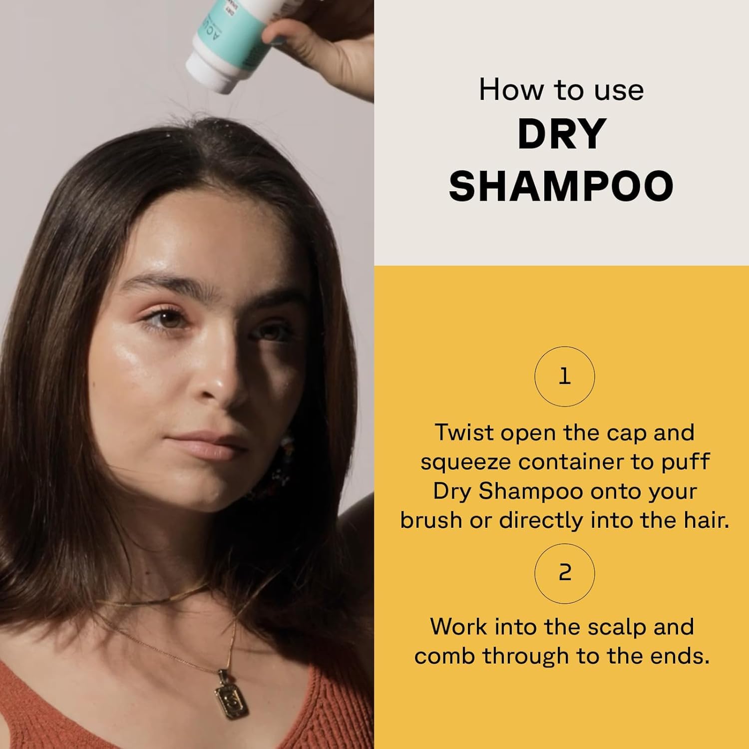 Acure Dry Shampoo - Mini Powder Dry Shampoo for Women with Blonde & Dark Hair, Care to Refresh Treated Color Tinted Hair with Rosemary & Peppermint, Non Aerosol, Clean, 100% Vegan - 1.7 oz Travel Size - Image 4