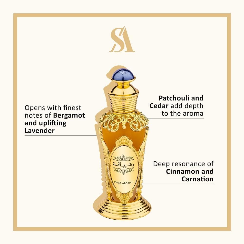 Swiss Arabian Rasheeqa - Luxury Products from Dubai - Long Lasting Personal Perfume Oil - A Seductive, Exceptionally Made, Signature Fragrance - The Luxurious Scent of Arabia - 0.6 oz. - Image 3