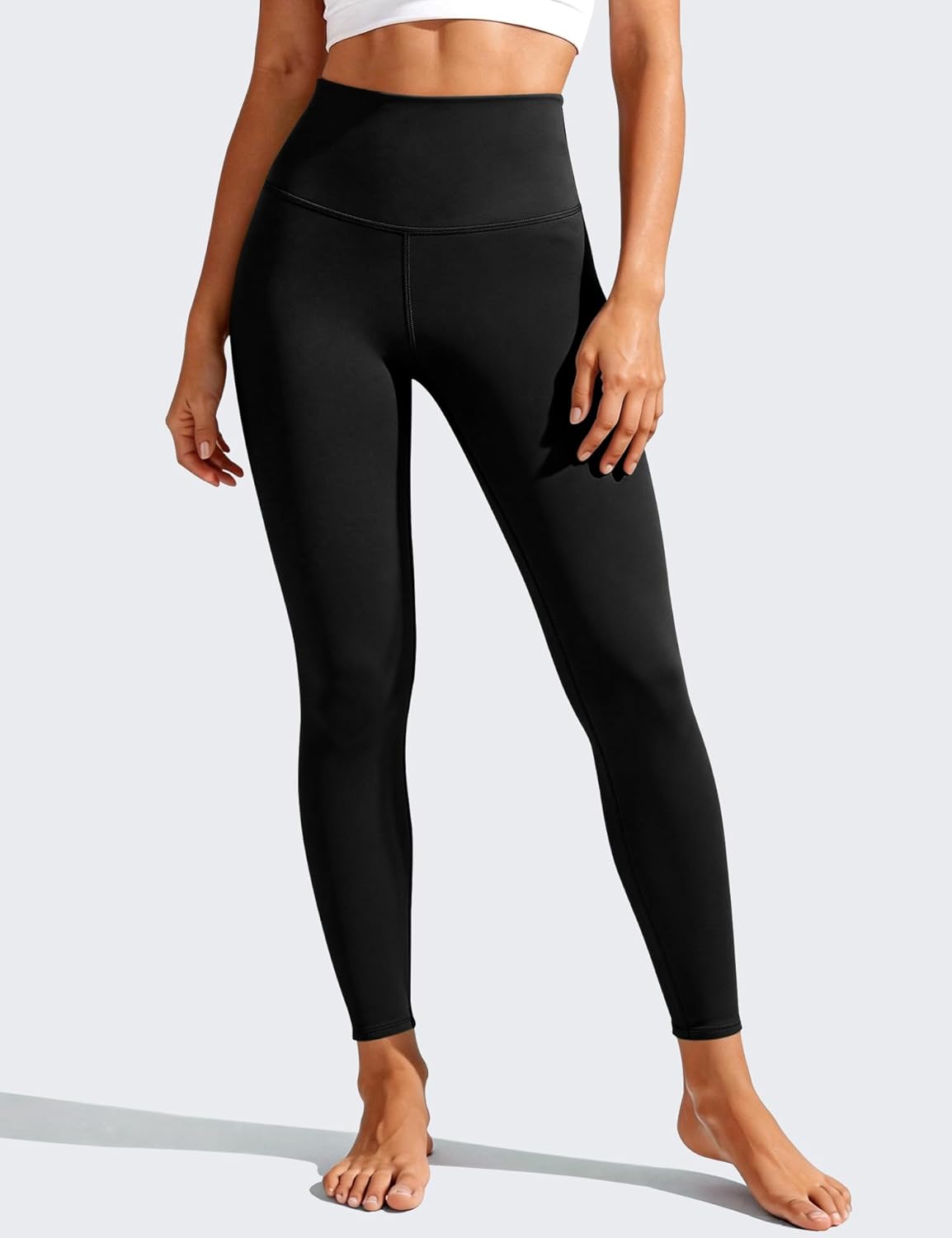Bluemaple High Waisted Leggings for Women - Tummy Control Pants Non See Through Workout Soft Yoga Pants for Running Plus Size - Image 2