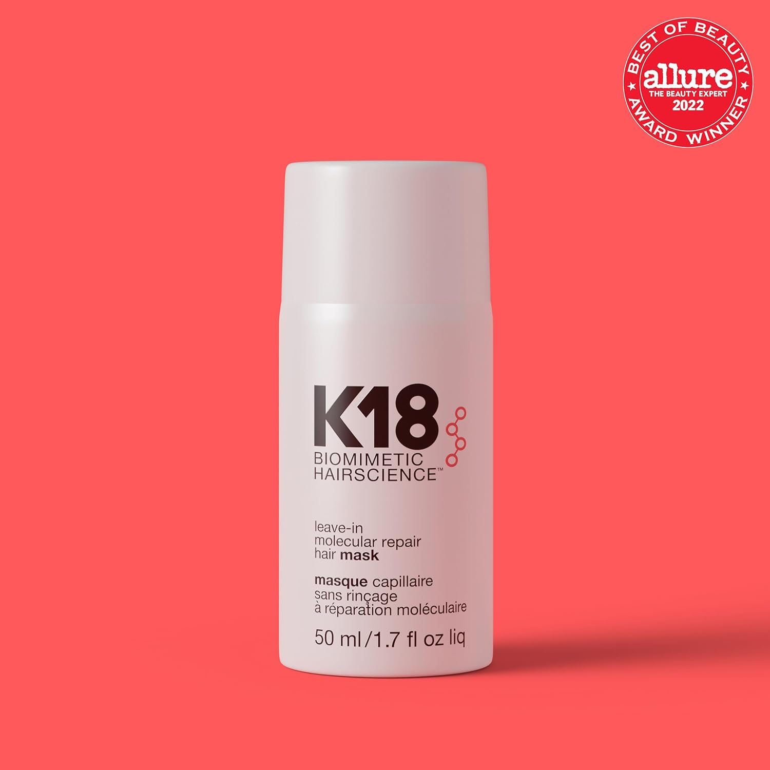 K18 Leave-In Molecular Repair Hair Mask, Patented, Lasting Repair For Dry, Frizzy, Damaged Hair, Reverse Damage In 4 Minutes From Bleach, Color, Chemical Services + Heat - Image 2