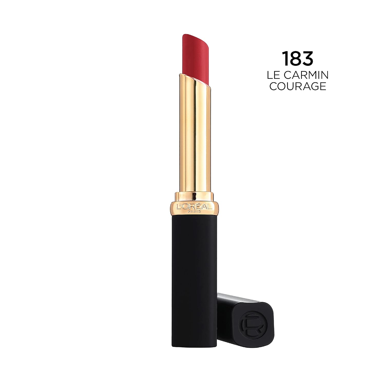 L'Oreal Paris Colour Riche Intense Volume Matte Lipstick, Lip Color Infused with Hyaluronic Acid for up to 16hr All Day Comfort, Le Carmin Courage, 0.06 oz - Image 6
