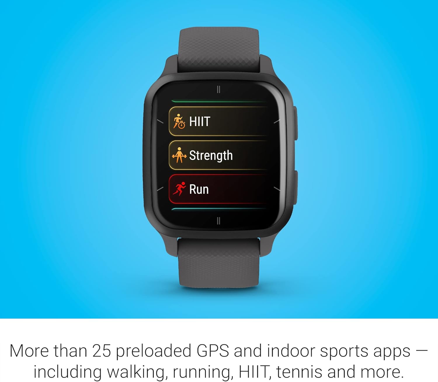 Garmin Venu® Sq 2 GPS Smartwatch - AMOLED Display, All-Day Health Monitoring, Long Battery Life, Activity & Heart Rate Tracker, Slate and Shadow Gray - Image 5