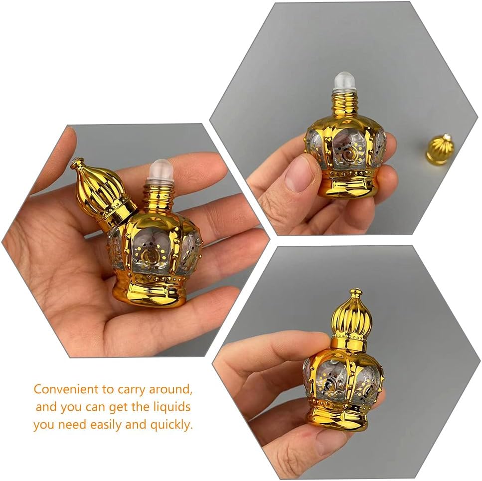 Lurrose Essential Oil Roller Bottles, Arabic Perfume Empty Bottles, Travel Mini Arabic Bottle - Image 5