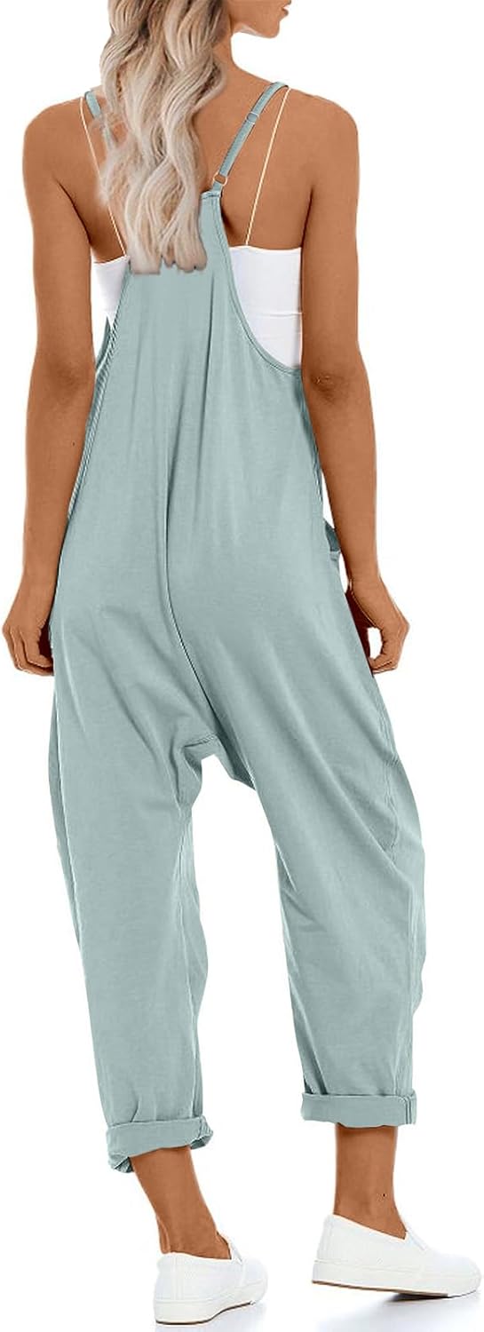 UNIANKIYA One Piece Jumpsuits for Women Casual Overalls Summer Rompers Trendy Jumpers Beach Vacation Outfits Travel Clothes - Image 2