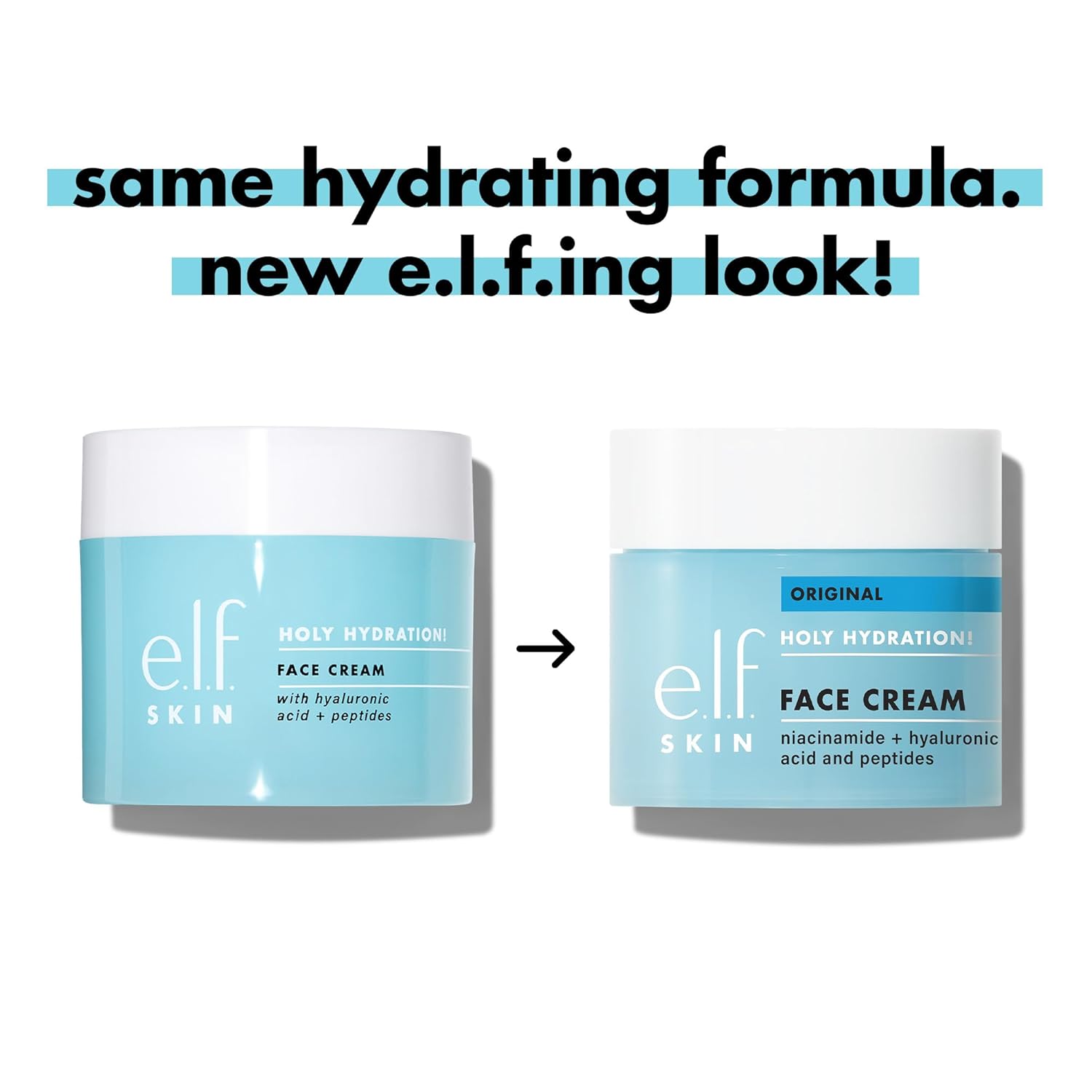 e.l.f. SKIN Holy Hydration! Face Cream, Moisturizer For Nourishing & Plumping Skin, Infused With Hyaluronic Acid, Vegan & Cruelty-Free, 1.7 Oz - Image 4