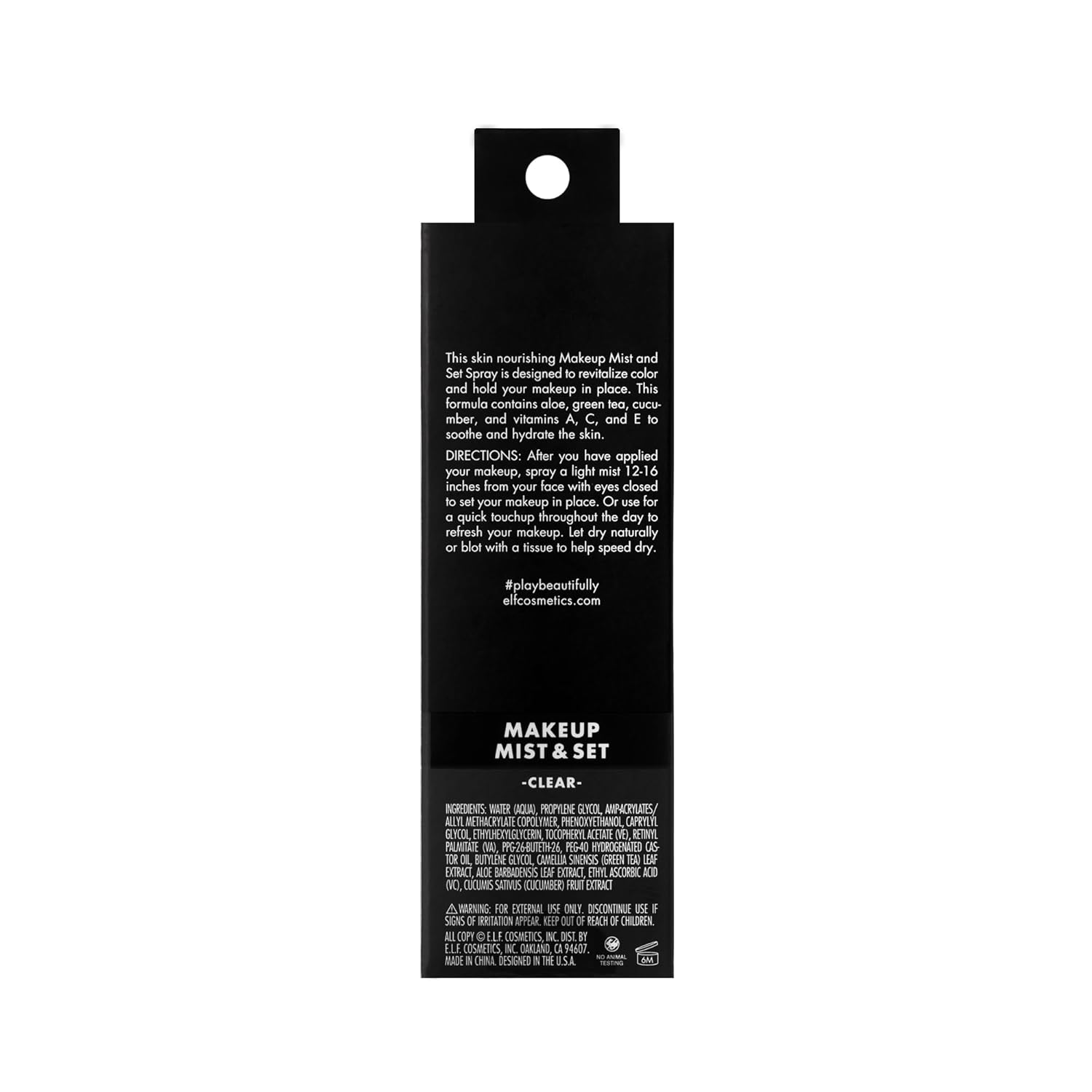 e.l.f. Makeup Mist & Set - Large Lightweight, Long Lasting, All-Day Wear Revitalizes, Refreshes, Hydrates, Soothes Infused with Aloe, Green Tea and Cucumber 4 Fl Oz - Image 6