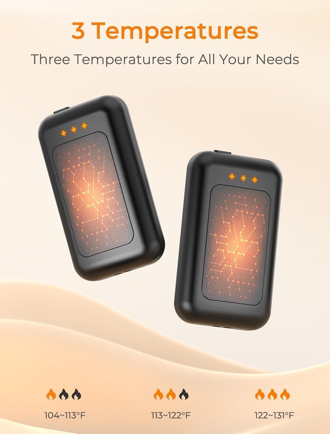 Electric Hand Warmers Rechargeable, Rechargeable Hand Warmer, Portable Hand Warmer for Outdoor Camping Hunting Golf Accessories, Gifts for Women Men - Image 8