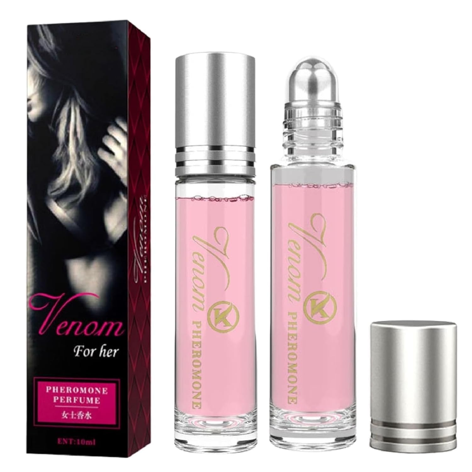 Pheromone Perfume, Women Pheromone Perfume, Perfume Venom Flavor, Phero Perfume, Long Lasting Pheromone Roll-On Perfume for Women