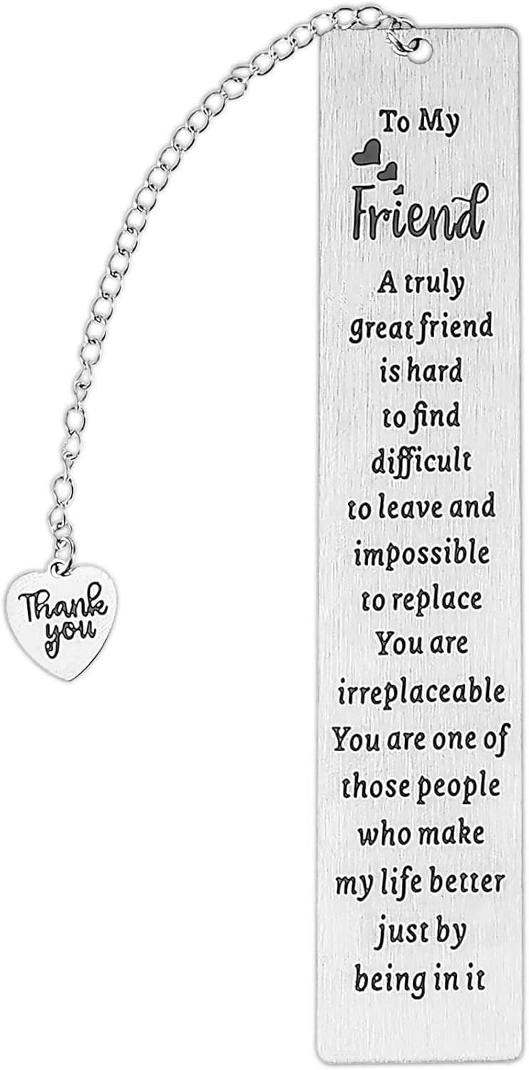 Ouligay Friend Bookmarks for Women Book Lovers Gifts Book Marks for Reading Women Long Distance Friendship Gift Best Friend Birthday Gifts for Bestie Bestfriend BFF Christmas Reader Books Club - Image 2