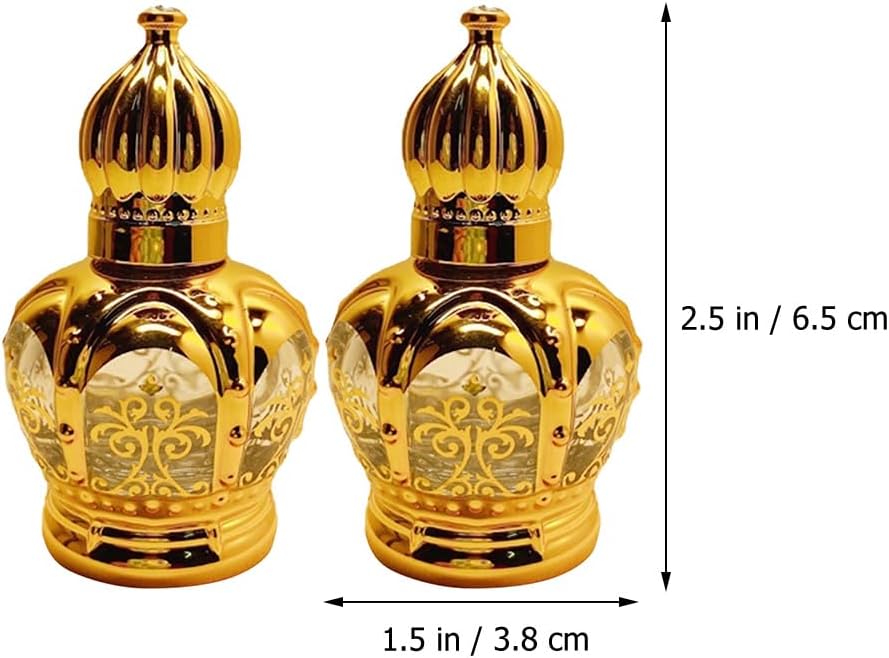 Lurrose Essential Oil Roller Bottles, Arabic Perfume Empty Bottles, Travel Mini Arabic Bottle - Image 2