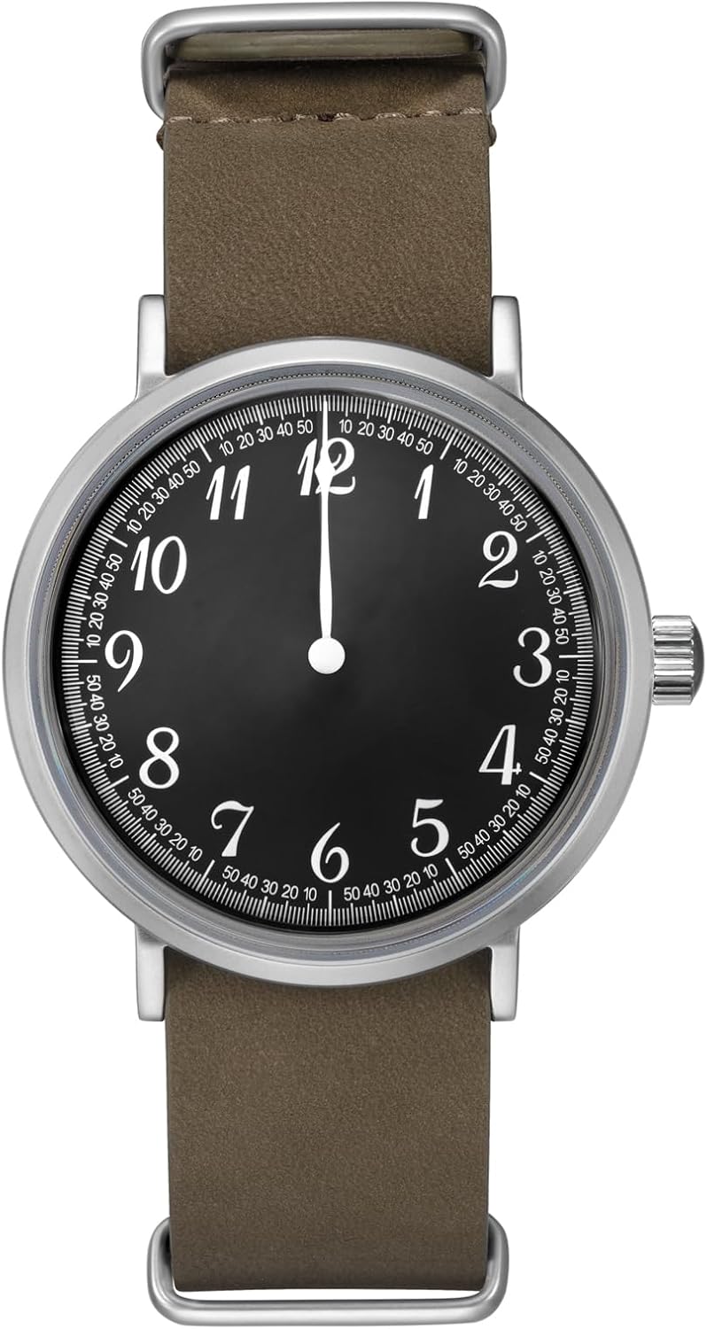 SEAKOSS 40mm Single-Hand Men's Mechanical Watch, Military Wristwatch, Antique Russian Submarine Manual Winding Mechanical Watch