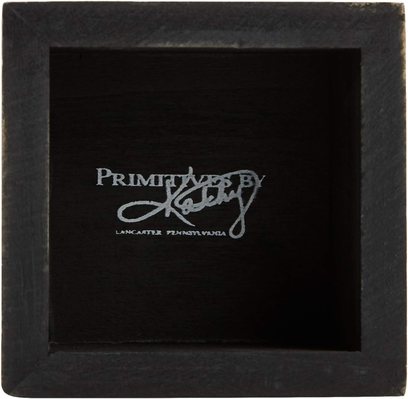 Primitives by Kathy 23238 Chevron Trimmed Box Sign, 3 x 3-Inches, I Love You - Image 3
