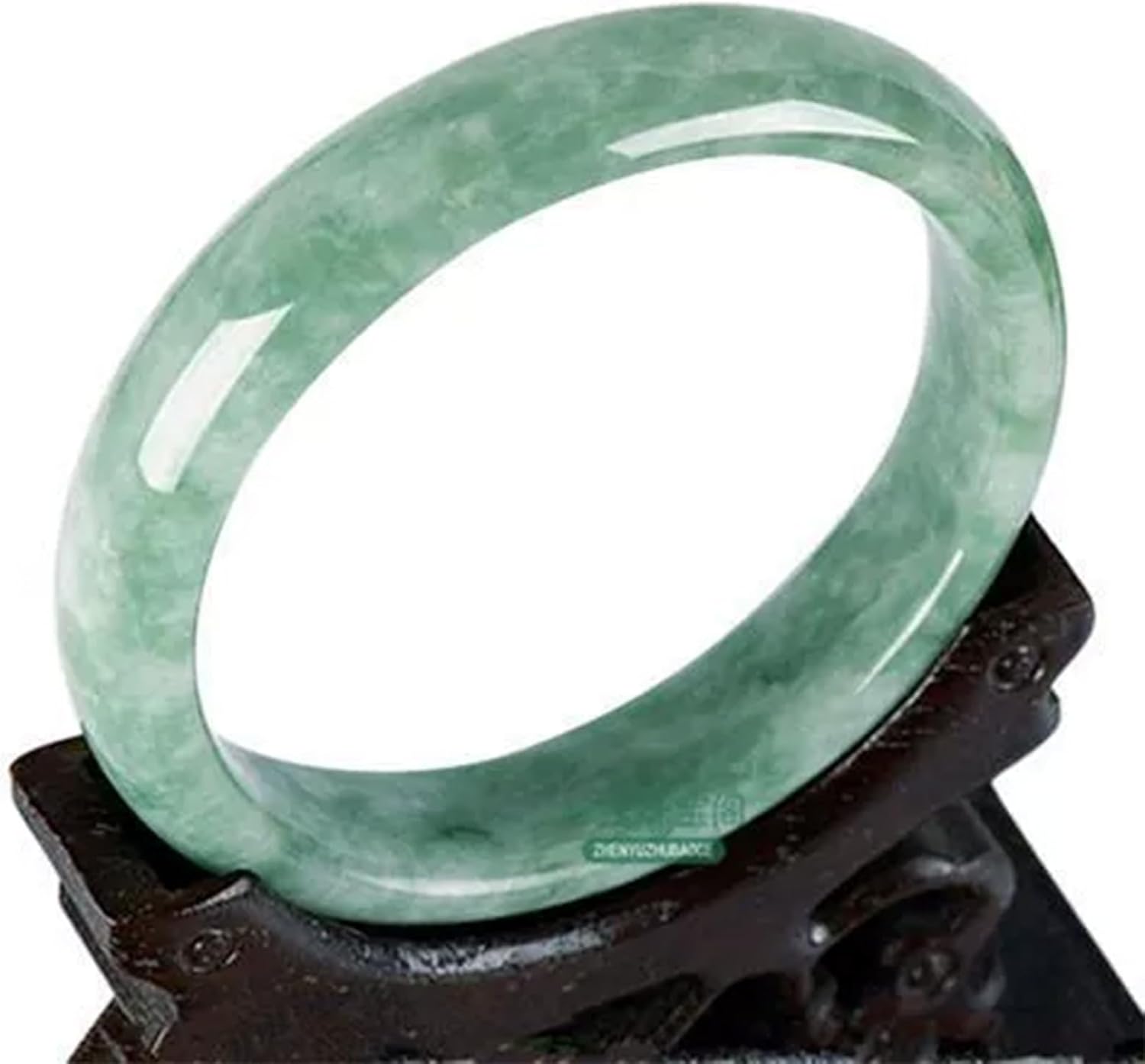 Jade Bangle Bracelet for Women Green Nephrite Jade Bracelet Symbolic Bracelets Elegant Chinese Jewelry Gift for Women - Image 7