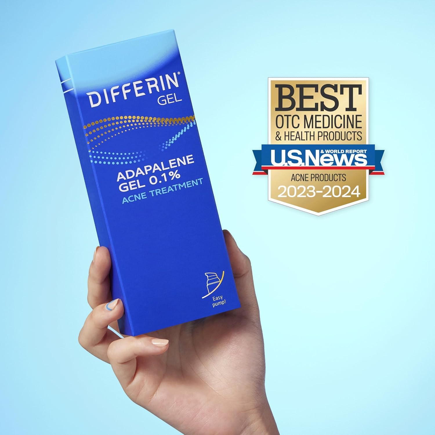 Differin Acne Treatment Gel, 30 Day Supply, Retinoid Treatment for Face with 0.1% Adapalene, Gentle Skin Care for Acne Prone Sensitive Skin, 15g Pump (Packaging May Vary) - Image 12