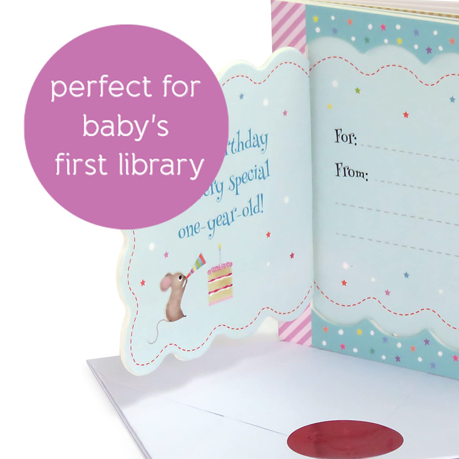 Now You Are One: Little Bird Greetings, Greeting Card Board Book with Personalization Flap, 1st Birthday Gifts for One Year Olds - Image 7