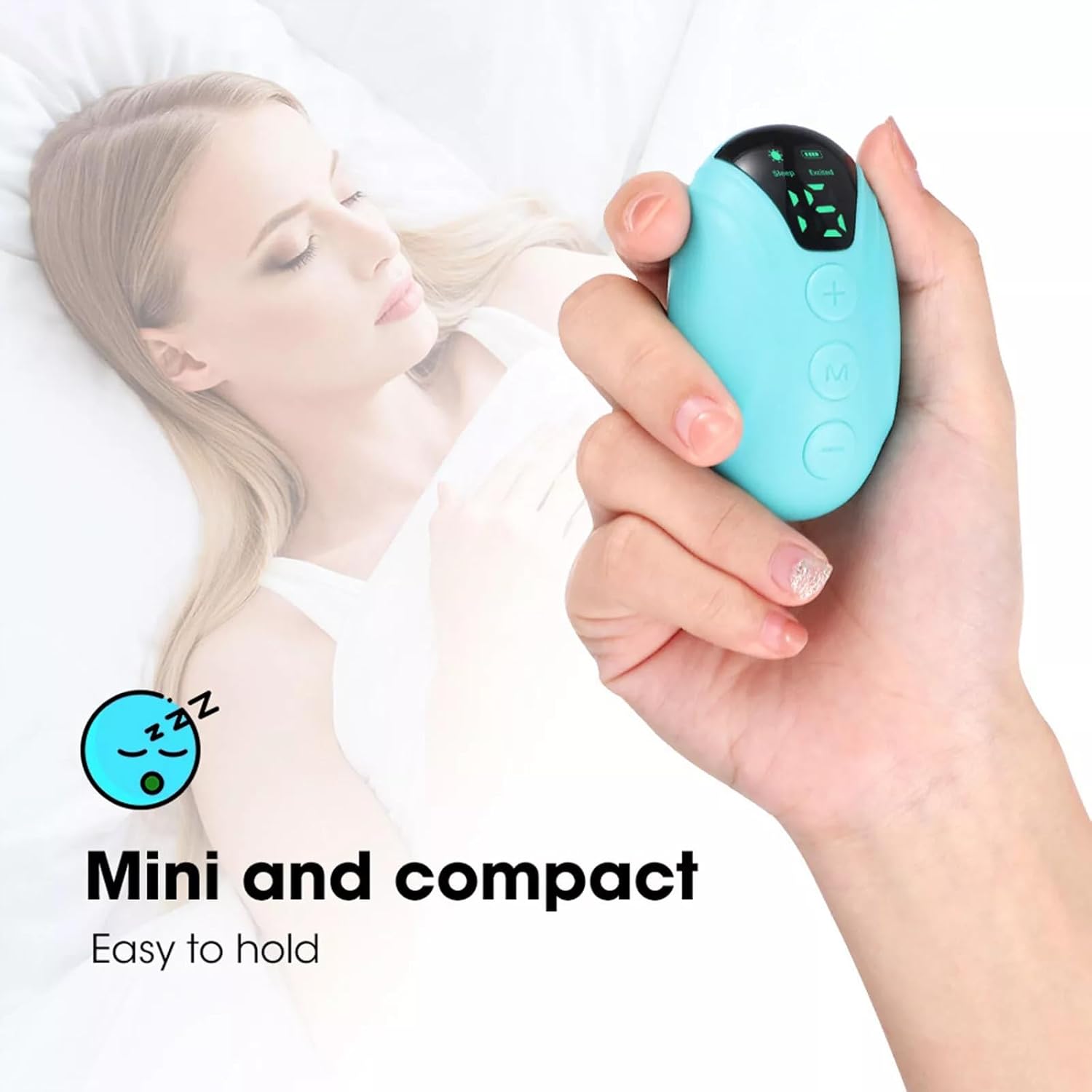 Neurocontrol Dispositivo para Ansiedad, Sleep Aid Device for Improved Mood and Focus Attention, Hand Held Nighttime, Easy to Carry (Black, 1Pcs) - Image 7