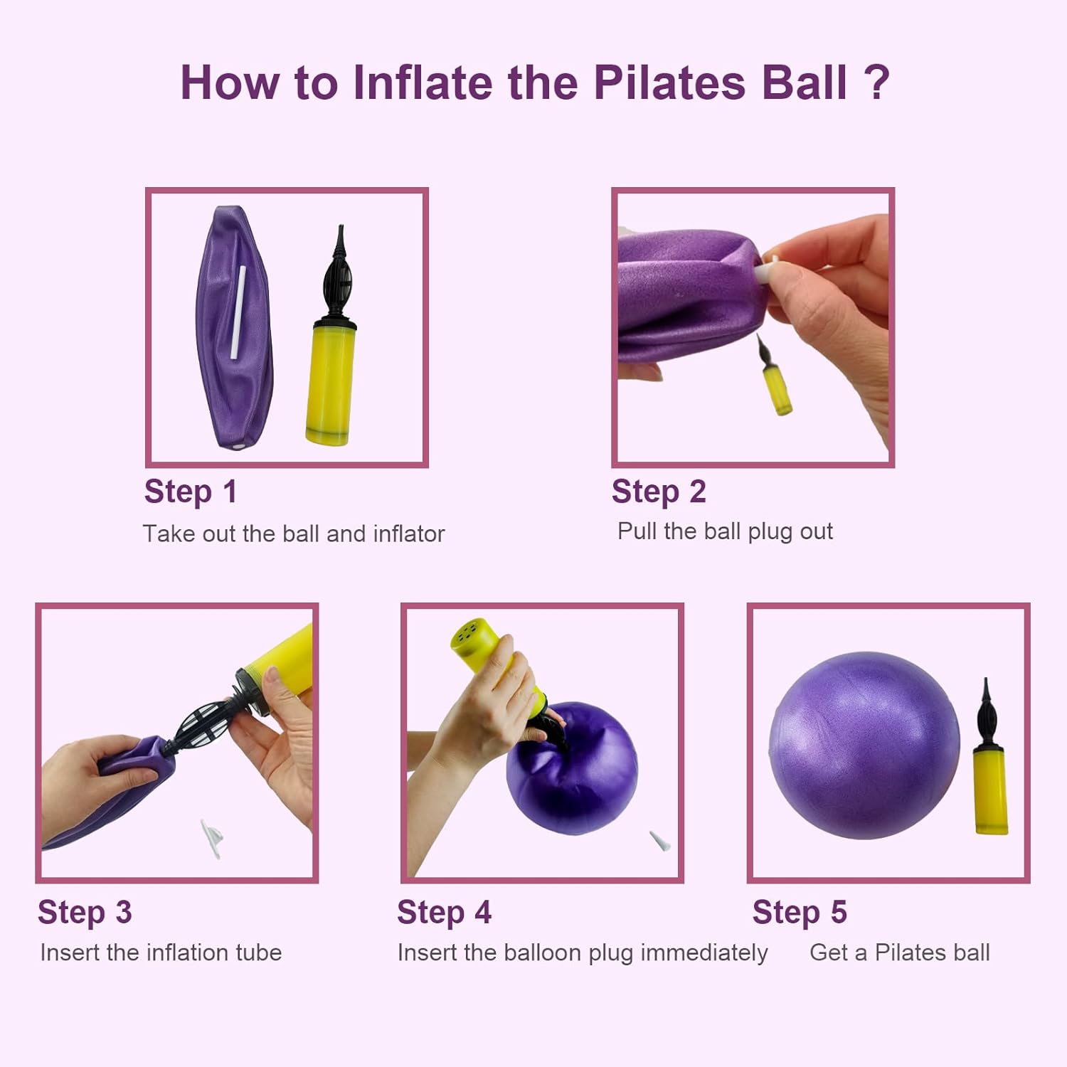Pilates Ring and Ball Set 12 Inch Magic Circle Pilates Ring with 3 Resistance Bands Home Pilates Kit for Women Workouts Pilates Set for Beginners, Fitness Gift - Image 6