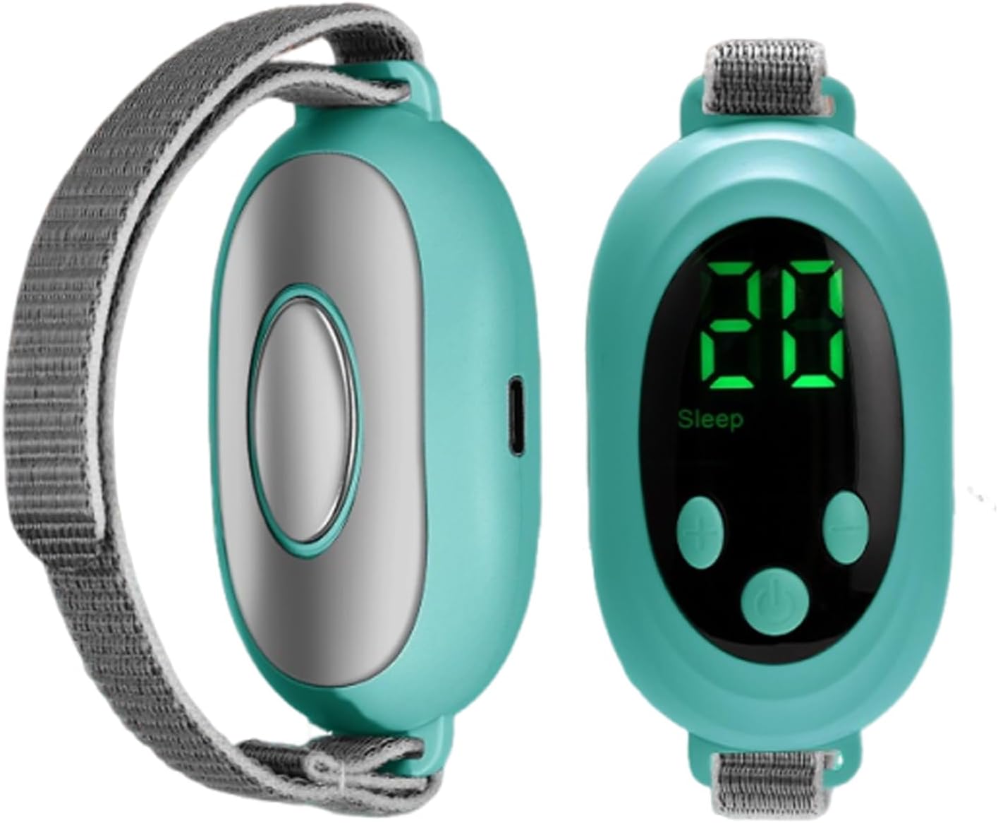 Handheld Sleep Aid Device - Microcurrent Relaxation Tool, USB Rechargeable, for Adults & Kids (Green, 1Pcs)