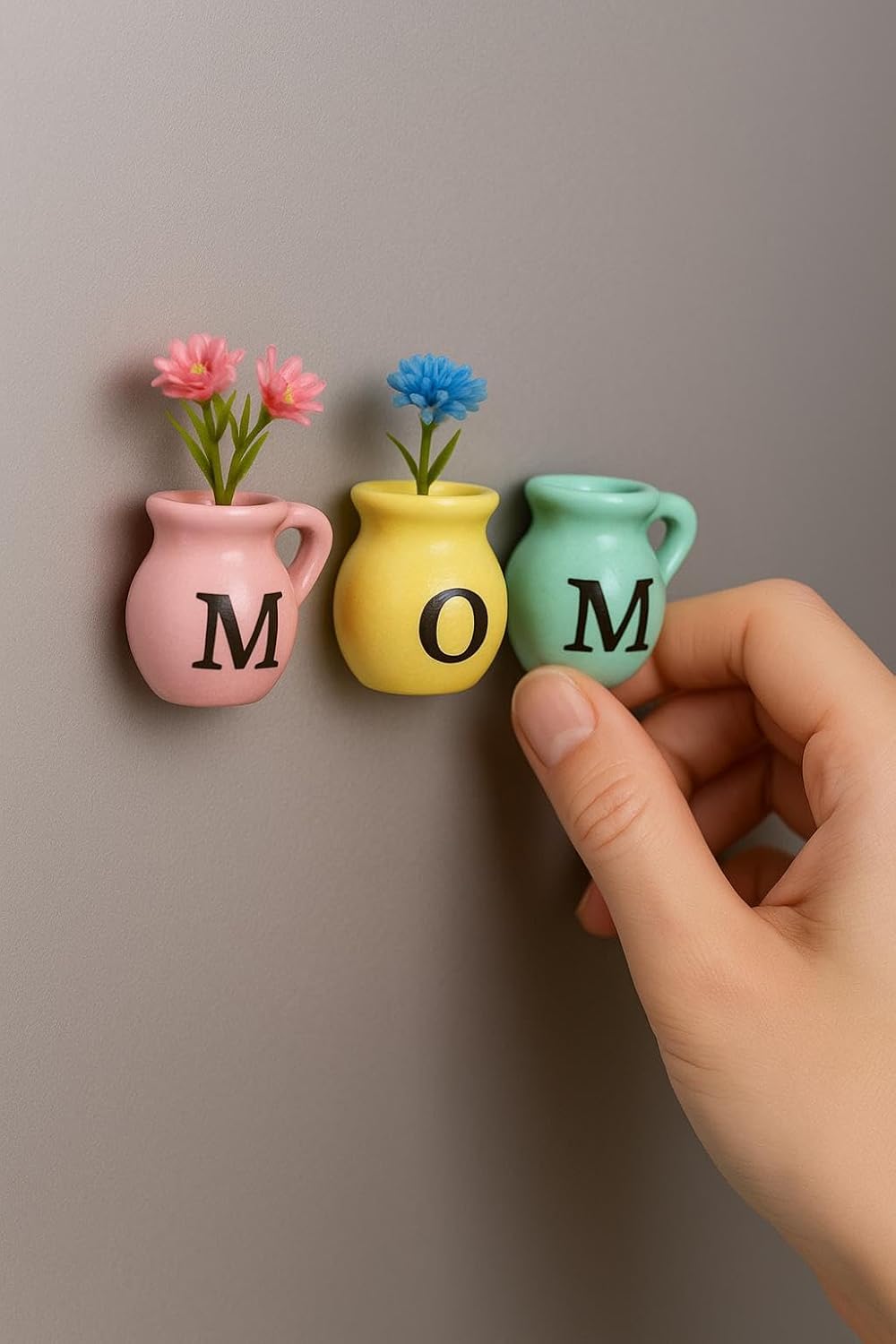 Mini Vase Magnets for Fridge - Christmas Mom Gifts from Daughter, Unique Birthday Gifts for Mom from Son, - Image 3