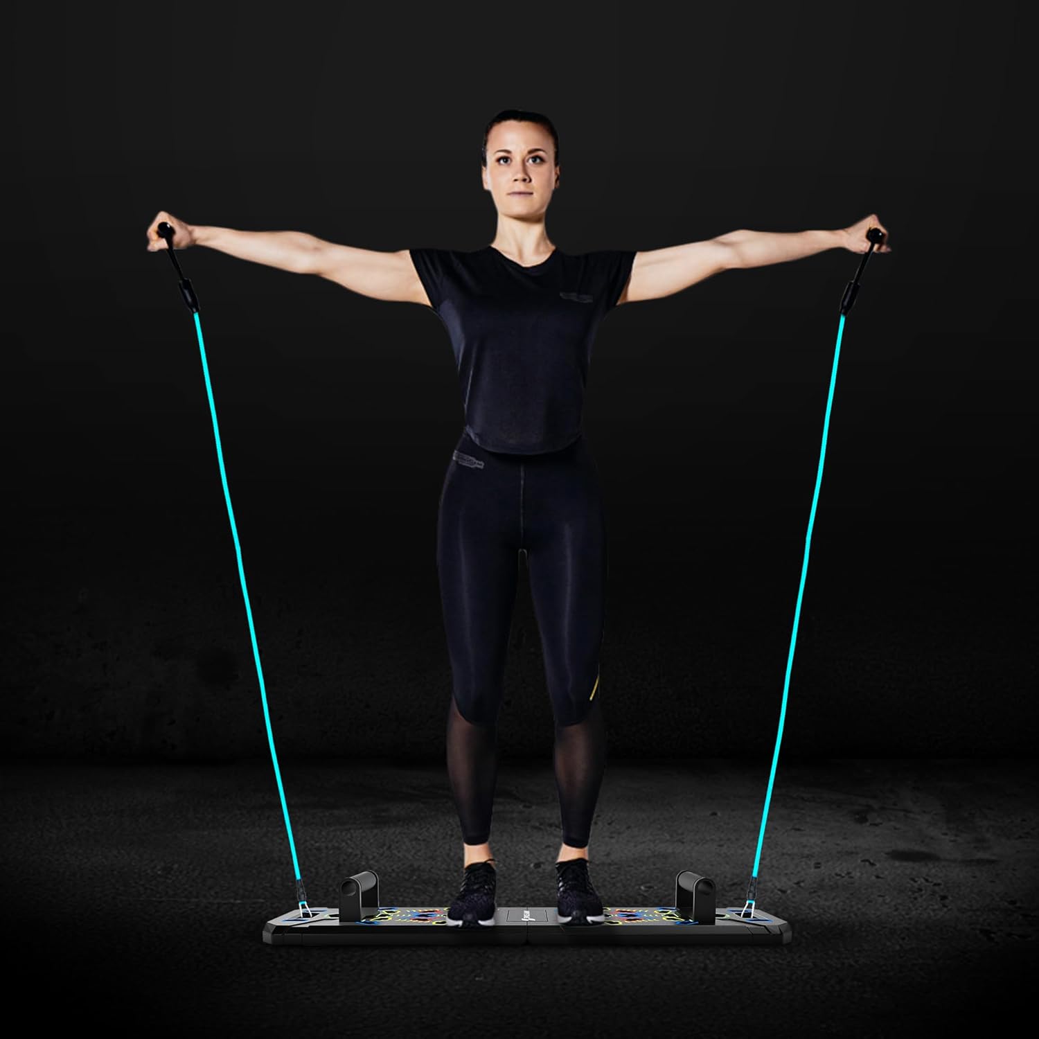 Solid Push Up Board | 20-in-1 Home Workout Equipment | Multi-Functional Pushup Board For Men & Women | Professional Pushup Stands For Chest Muscles - Image 7