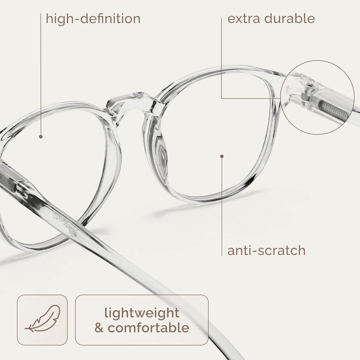 IBOANN Chic & Comfy Blue Light Glasses for Women - 3-Pack Round Frames, Screen-Ready Style with UV Protection Coating - Image 6
