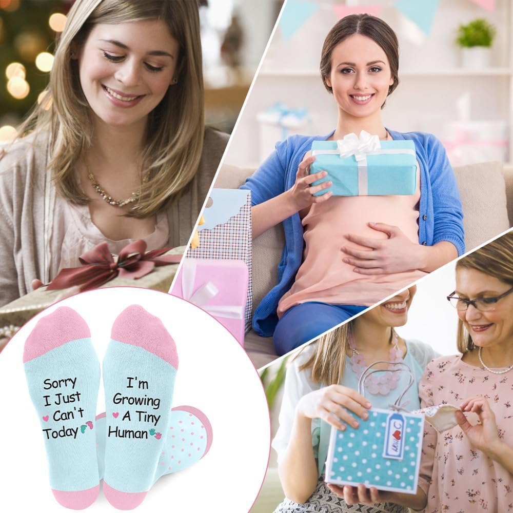 Mom to Be Gift, First Time New Mom Gifts for Pregnant Moms Socks,1st Mothers Day Pregnancy Gifts for Expecting Mommy to Be Maternity Wife Mama Aunt Sister Christmas Stocking Stuffers Ideas - Image 7