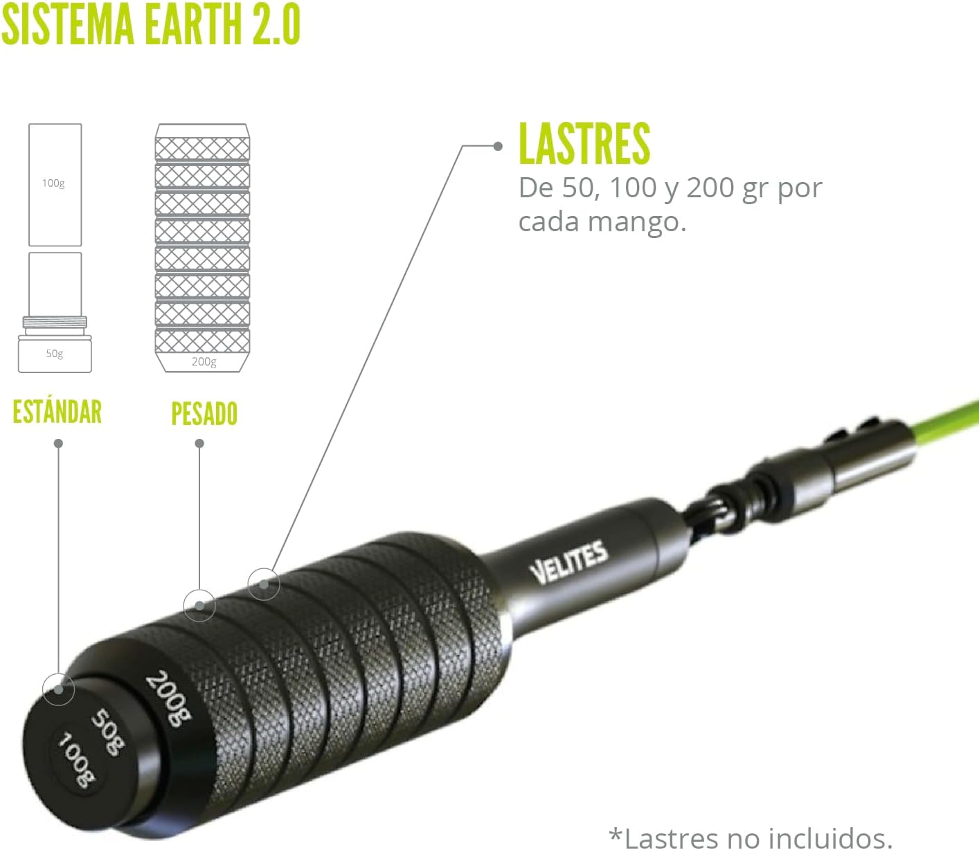 Velites - Earth 2.0 Jump Rope - Official CrossFit® Games Rope - Professional Aluminum Speed Rope for Double Unders, Fitness & Boxing - Includes 4mm Cable & Carrying Bag - - Image 6