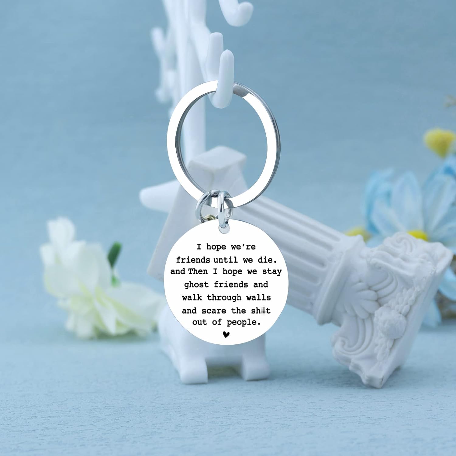 igvean Best Friend Keychains Funny Birthday Gift for Friends Valentine's Day Halloween Christmas Gifts for Best Friend - Image 4