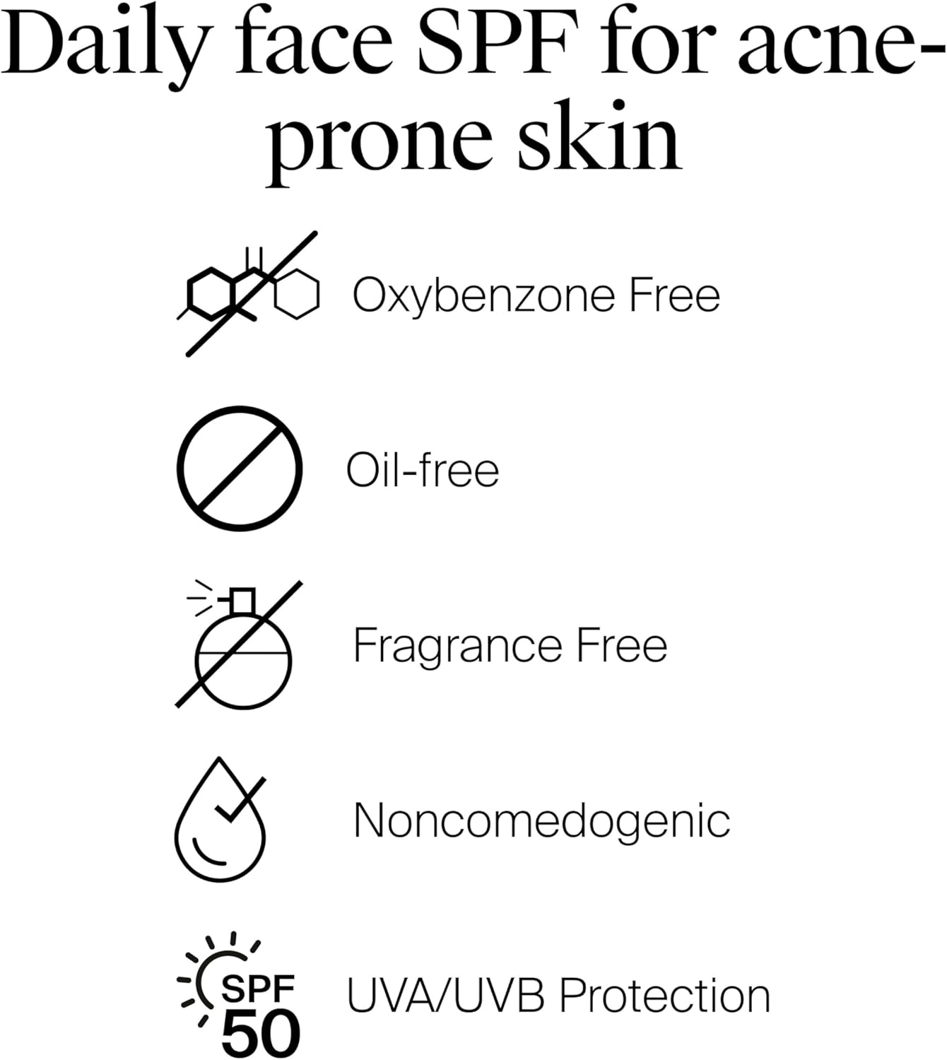 Neutrogena Clear Face Sunscreen Lotion for Acne-Prone Skin, Broad Spectrum SPF 50, Sunscreen for Face & Oily Skin, Oil-,Fragrance- & Oxybenzone-Free, Water Resistant, Matte, Unscented, 3 Fl Oz - Image 6