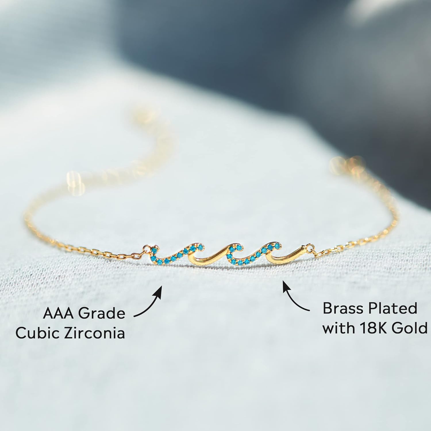 STORYJEWELLERY Wave Bracelet, Birthday Gifts For Women, Jewelry Present for Mom Daughter Sister and Female Friend, Christmas Gifts for Women - Image 5